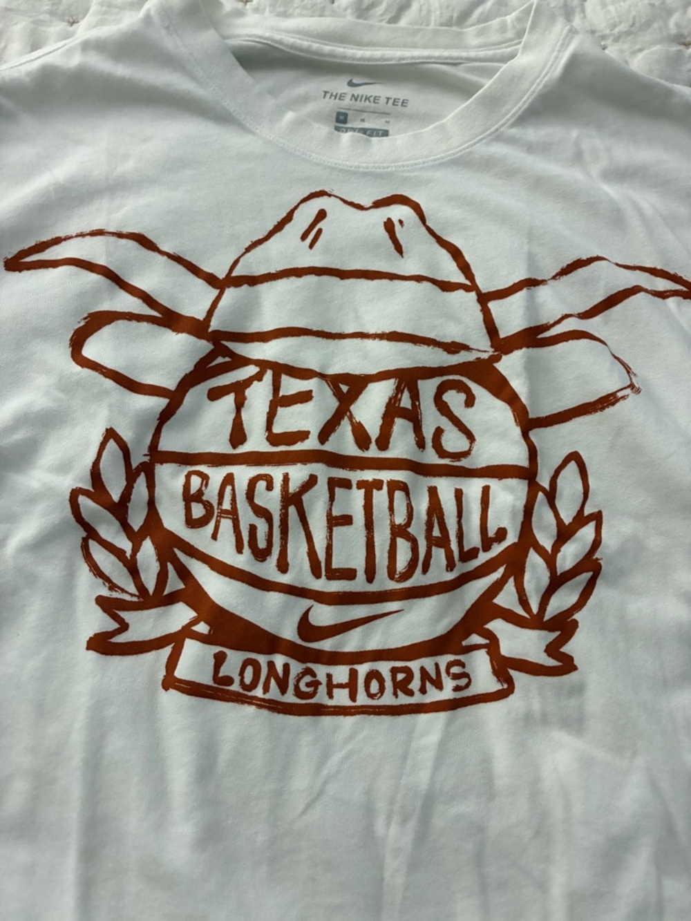 Nike Dri-fit t shirt with Burnt Orange University of Texas Longhorns Basketball
